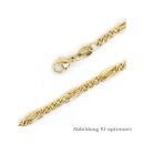 Armband Fantasiearmband 3,3mm echt Gold 333 halbmassiv...
