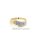 Damenring bicolor mit zwei kleinen Diamanten echt Gold 333 Glanz