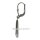 Ohrpendel mit Zirkonia, 925 Sterling-Silber matt/Glanz 34x6mm