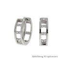 Filigrane Silbercreolen mit Zirkonia echt Silber 925 oval...