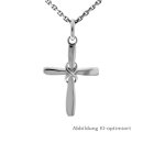 Anhänger Kreuz schlank mit Unendlichkeitszeichen...