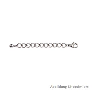 Verlängerungskettchen mit Kugel echt Silber 925 Glanz 7cm