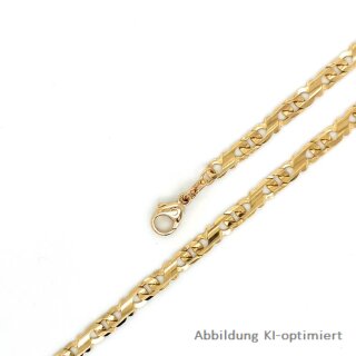 Lakatenerarmband geschliffen 4,2mm echt Gold 585 Glanz 23cm