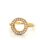 Damenring Ring mit Zirkonia echt Silber 925 vergoldet Ringweite 52