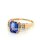 Damenring mit Tansanit und Diamanten echt Gold 585 Glanz Ringweite 57