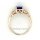 Damenring mit Tansanit und Diamanten echt Gold 585 Glanz Ringweite 57