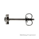 Ohrstecker Stern Schneeflocke Titan mit Zirkonia 4,5x5mm