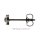 Ohrstecker Stern Schneeflocke Titan mit Zirkonia 4,5x5mm