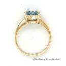 Damenring mit hellblauem Stein echt Gold 333 Ringweite 53