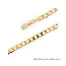 Armband Panzer 3,9mm echt Gold 333 Glanz Länge 20cm