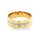Damenring bicolor mit 12 Diamanten echt Gold 585 Glanz Rinweite 58
