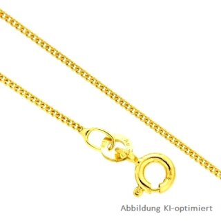 Zarte Panzerkette echt Gold 333 Stärke 0,8mm