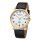 Regent Herrenuhr Stahl Lederband Datum 5bar 1855.45.19/F-1417
