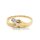 Damenring mit Diamant echt Gold 585 Glanz Ringweite 63