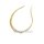 Panzerkette Collier verlaufend echt Gold 585 Glanz 45cm
