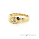 Damenring mit Zirkonia echt Gold 333 Glanz Ringweite 57