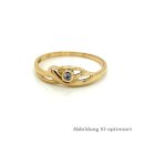 Damenring mit Zirkonia echt Gold 333 Ringweite 53