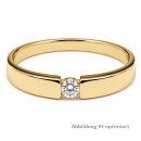 Damenring Verlobungsring mit Fancy Diamant echt Gold 333...