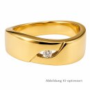 Damenring Brillantring echt Gold 585 Glanz Ringweite 56