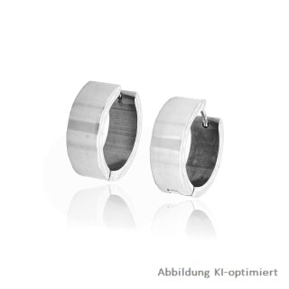 Creolen Klappcreolen Edelstahl 20x7mm