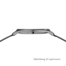 Bering Herrenuhr Ultra Slim Edelstahl grau Matt/Poliert  Saphirglas, Ziffernblatt schwarz, 3 ATM, 18340-377