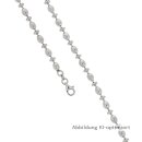 Fantasiearmband echt Silber 925/- rhodiniert  (4mm)...