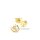 Ohrstecker Blume filigran mit Zirkonia echt Gold 333 Glanz 6x5mm