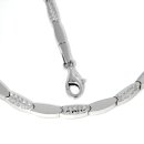 Collier mit Brillantschliff, 925 Sterling Silber 5mm 42cm