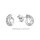 Ohrstecker Tropfen mit Zirkonia echt Silber 925 Glanz 8x5,5mm