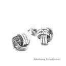 Ohrstecker Knoten echt Silber 925 Glanz 8mm