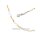 Collier 3mm bicolor echt Silber 925 matt/Glanz 42cm