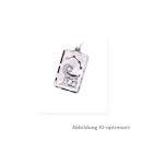Tierkreiszeichen Sternbild Sternzeichen rechteckig echt Silber 24x12mm