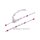 Fantasiekette echt Silber 925 mit rotem Lack 42+5cm