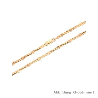 Fantasiekette 3,8mm echt Gold 375 Länge 55cm