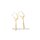 Ohrpendel langer Tropfen mit Zirkonia echt Gold 333 Glanz 33x3,3mm
