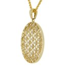 Anhänger Blume des Lebens echt Gold 333 mit Zirkonia...
