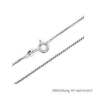 Venezianerkette rund 1mm facettiert echt Silber 925 Glanz Länge 42cm