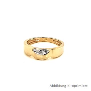 Damenring mit Diamant echt Gold 333 Ringweite 52
