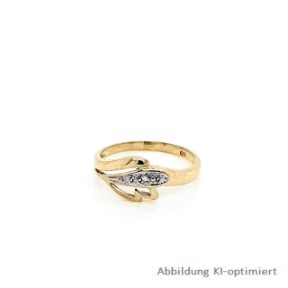 Damenring mit Diamant echt Gold 333 Ringweite 54