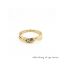 Damenring mit Zirkonia echt Gold 333 Ringweite 54