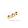 Gleiter Anhänger echt Gold 585 mit Zirkonia rot/weiß 26x5,7mm