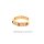 Damenring echt Gold 585 mit Zirkonia rot/weiß Ringweite 56