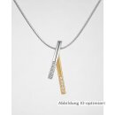 Brillantanhänger, bidolor, 585Gold, 10 x Brillanten...