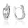Creolen Kordel echt Silber 925 Glanz17x7mm