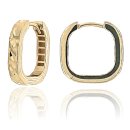 Creolen echt Gold 333 gemustert 14x2mm