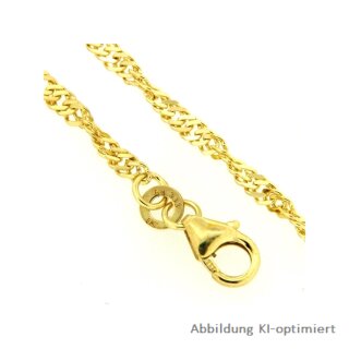 Armband Singapur 2,9mm echt Gold 333 Länge 19cm