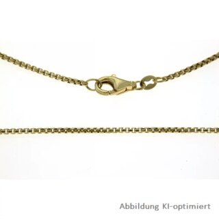 Venezianerkette Veneziakette rund 1,3mm vergoldet echt Silber 925 Glanz