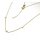 Silbercollier mit kleinen Plättchen vergoldet echt Silber 925 Glanz Länge 42+3cm