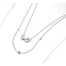 Silbercollier mit kleinen Plättchen echt Silber 925...