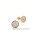 Runde Ohrstecker mit Zirkonia echt Gold 333 Glanz 8mm